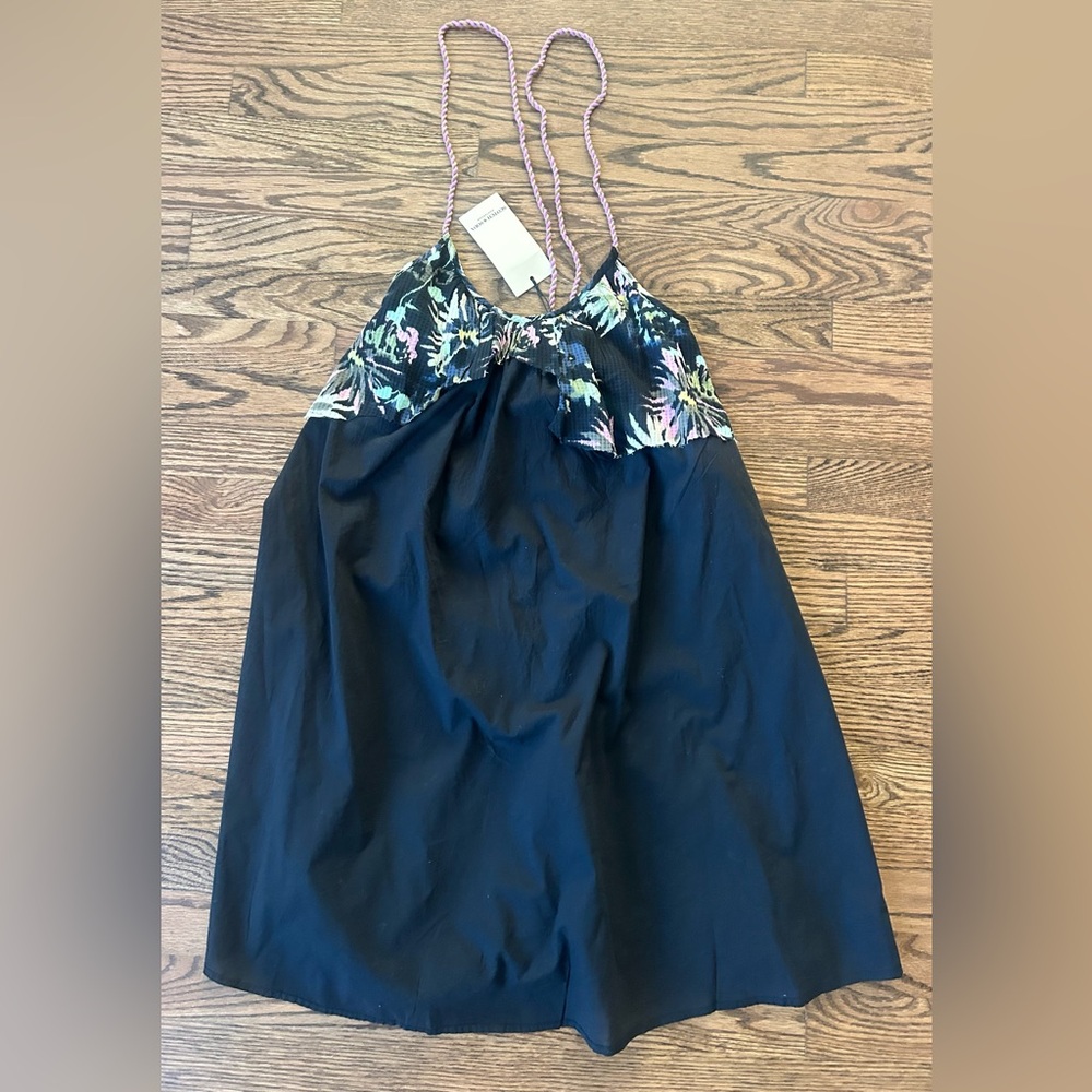 Scotch And Soda Women’s Comfy Dress In Black And Floral Size 36 NWT